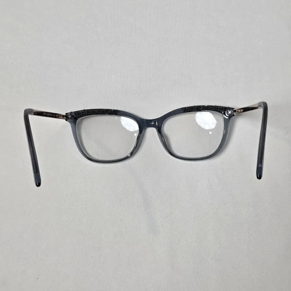bebe Eyeglasses Womens 52-17-140 Aqua Crystal BB5179 Swarkovski Crystals Frames